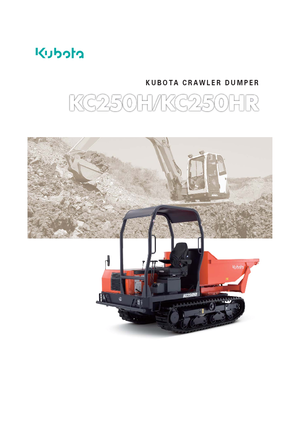 Lánctalpas dömperek Kubota KC250H