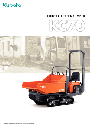 Lánctalpas dömperek Kubota KC 70