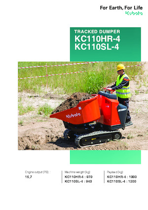 Lánctalpas dömperek Kubota KC110SL-4
