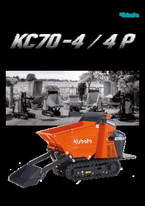 Lánctalpas dömperek Kubota KC70-4