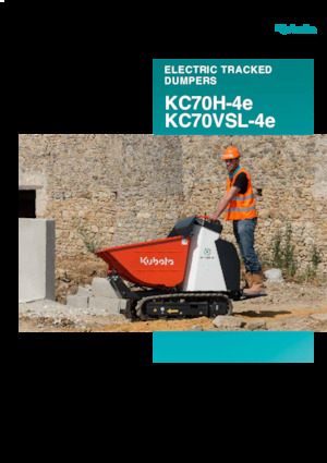 Elektromos lánctalpas dömperek Kubota KC70H-4e