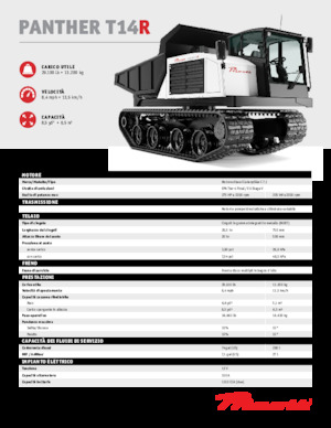 Lánctalpas dömperek Prinoth Panther T14R