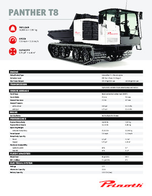 Lánctalpas dömperek Prinoth Panther T8