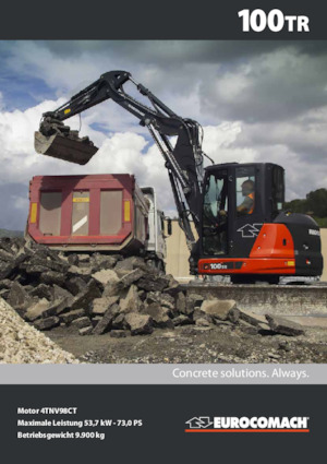 Lánctalpas kotrók Eurocomach 100 TR