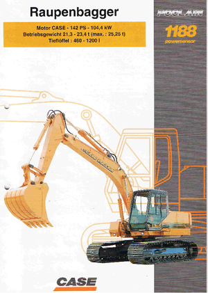 Lánctalpas kotrók Case Poclain 1188 LC