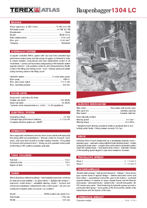 Lánctalpas kotrók Atlas 1304 LC