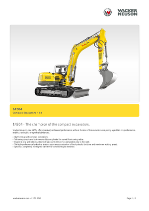 Lánctalpas kotrók Wacker Neuson 14504