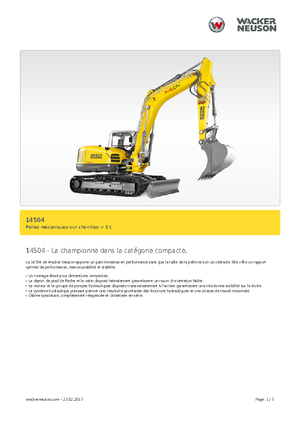 Lánctalpas kotrók Wacker Neuson 14504