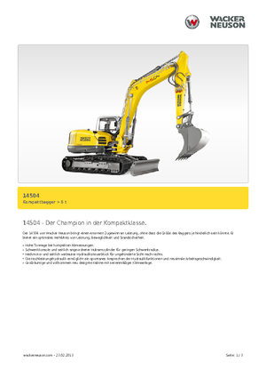 Lánctalpas kotrók Wacker Neuson 14504