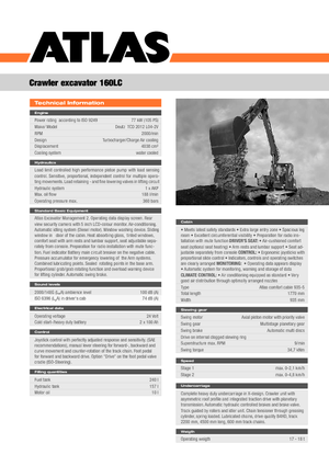 Lánctalpas kotrók Atlas 160 LC