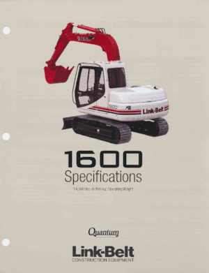 Lánctalpas kotrók Link-Belt 1600