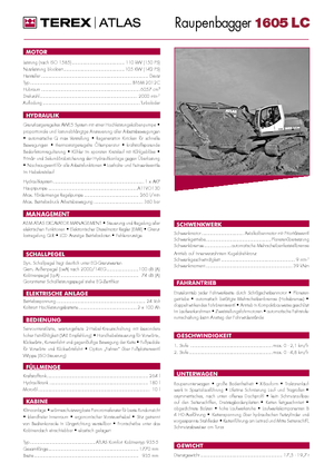 Lánctalpas kotrók Atlas 1605 LC