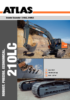 Lánctalpas kotrók Atlas 210 LC