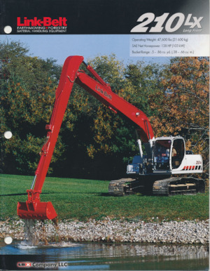 Lánctalpas kotrók Link-Belt 210 LX Long Front