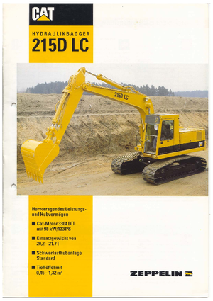 Lánctalpas kotrók Caterpillar 215 D LC
