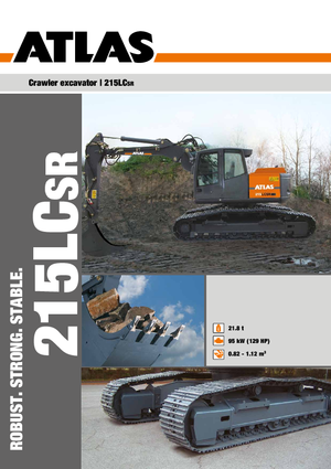 Lánctalpas kotrók Atlas 215 LC-SR