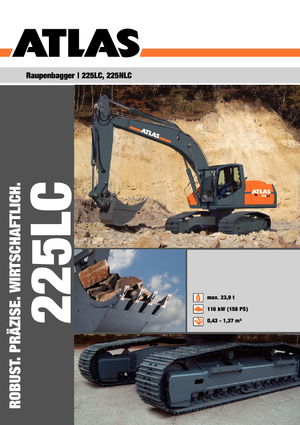 Lánctalpas kotrók Atlas 225 LC