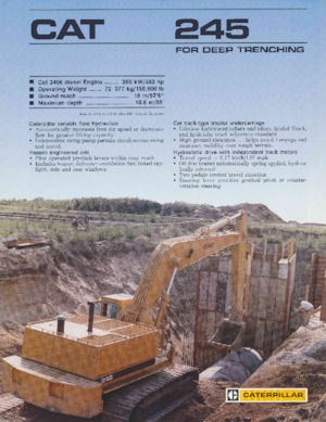 Lánctalpas kotrók Caterpillar 245