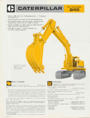Lánctalpas kotrók Caterpillar 245