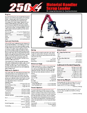 Anyagmozgató gépek Link-Belt 250 X4 SL