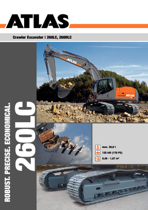 Lánctalpas kotrók Atlas 260 LC