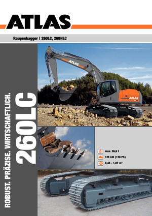 Lánctalpas kotrók Atlas 260 LC