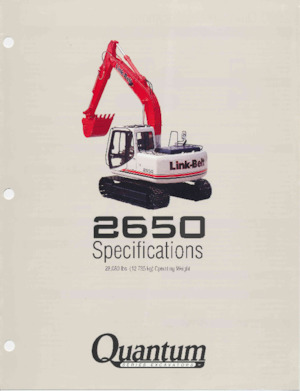 Lánctalpas kotrók Link-Belt 2650