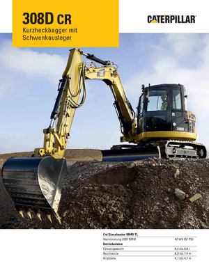 Lánctalpas kotrók Caterpillar 308D CR