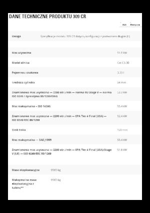 Lánctalpas kotrók Caterpillar 309 CR