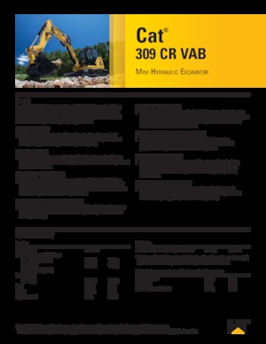 Lánctalpas kotrók Caterpillar 309CR VAB