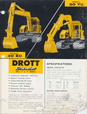 Lánctalpas kotrók Drott 30EC