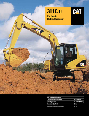 Lánctalpas kotrók Caterpillar 311C U