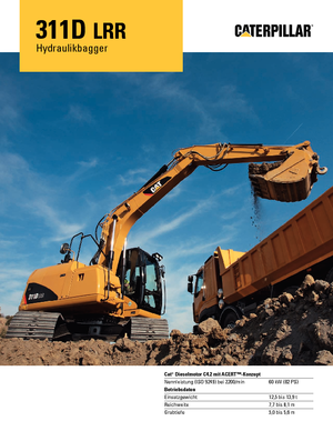 Lánctalpas kotrók Caterpillar 311D LRR