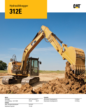 Lánctalpas kotrók Caterpillar 312E L