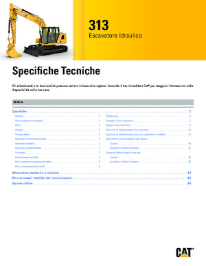 Lánctalpas kotrók Caterpillar 313