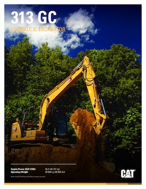 Lánctalpas kotrók Caterpillar 313 GC