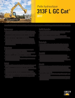 Lánctalpas kotrók Caterpillar 313F L GC