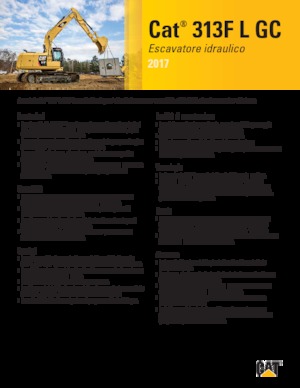 Lánctalpas kotrók Caterpillar 313F L GC
