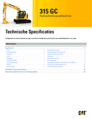 Lánctalpas kotrók Caterpillar 315 GC