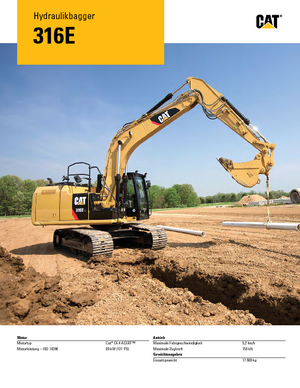 Lánctalpas kotrók Caterpillar 316E L