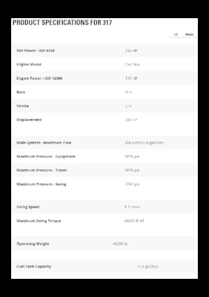 Lánctalpas kotrók Caterpillar 317