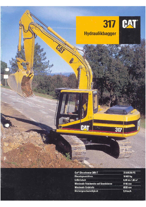 Lánctalpas kotrók Caterpillar 317 VAH