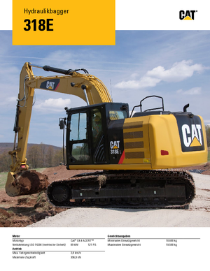 Lánctalpas kotrók Caterpillar 318E L