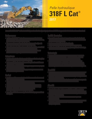 Lánctalpas kotrók Caterpillar 318F L