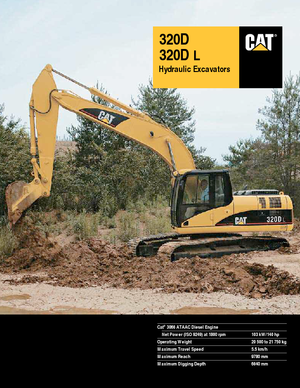 Lánctalpas kotrók Caterpillar 320D L