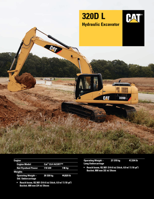 Lánctalpas kotrók Caterpillar 320D L