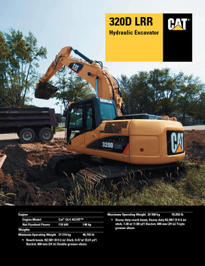 Lánctalpas kotrók Caterpillar 320D LRR