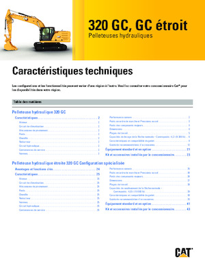 Lánctalpas kotrók Caterpillar 320GC