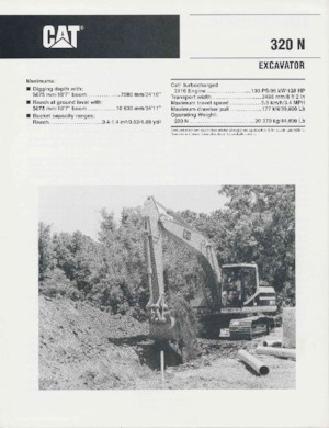 Lánctalpas kotrók Caterpillar 320N
