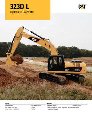 Lánctalpas kotrók Caterpillar 323D L